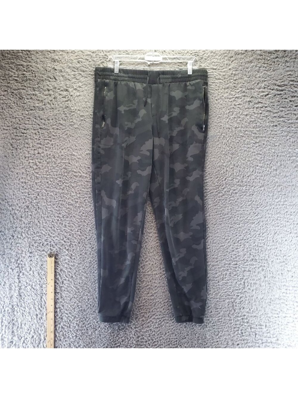 90 Degree By Reflex Pants Womens XL Olive Green Camo Joggers Pockets